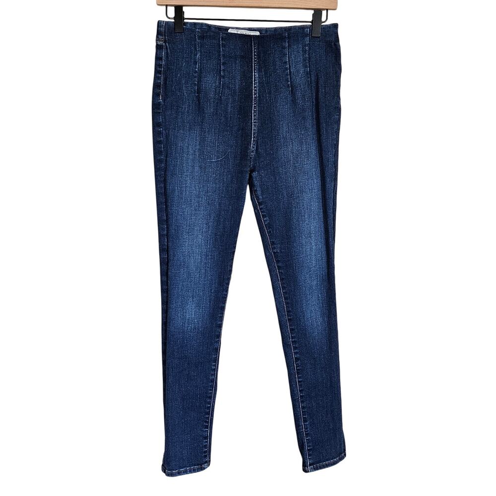 Free People Pull On Skinny Jeans Dark Wash Denim Women's 28 Casual Everyday